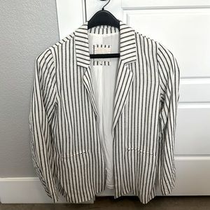 Thread & Supply black and white striped M oversized blazer